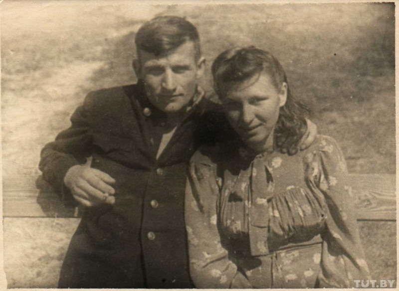 Федор Крылович с женой, довоенное фото.