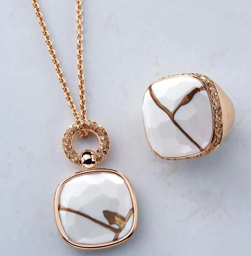 Соединение с золотом: коллекция ювелирного бренда в невероятной технике по мотивам японского искусства