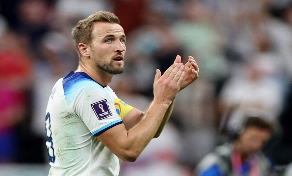    Харри Кейн во время матча Англия - Сенегал на ЧМ-2022 в Катаре. Фото: REUTERS