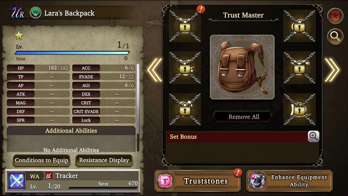 Выберем первый закрытый слот