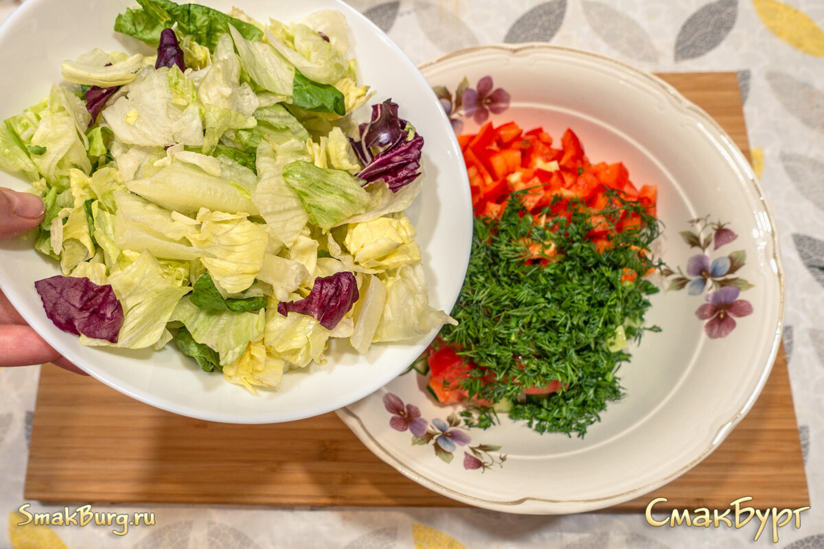 Греческий салат в домашних условиях - не классический, но очень вкусный  рецепт | СмакБург | Дзен