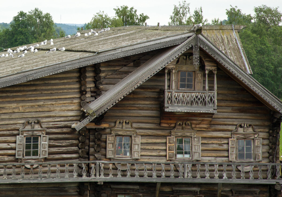 Памятники деревянного домостроения. Дом Ошевнева из деревни Ошевнево |  Raivola House - всё о загородных домах | Дзен