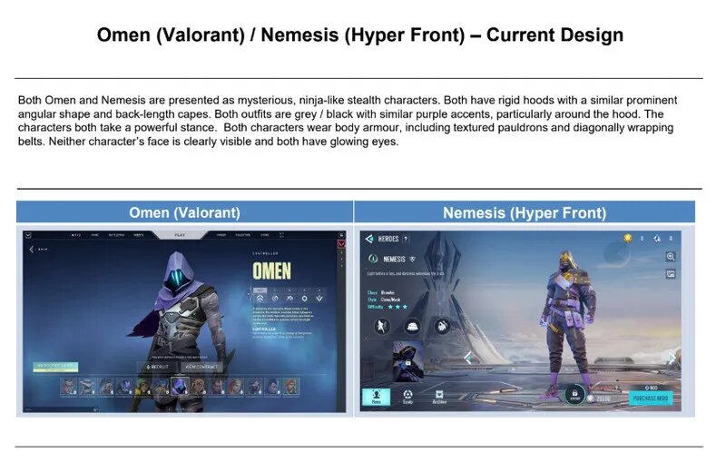 Сравнение Valorant и Hyper Front. Источник: иск Riot Games   📷