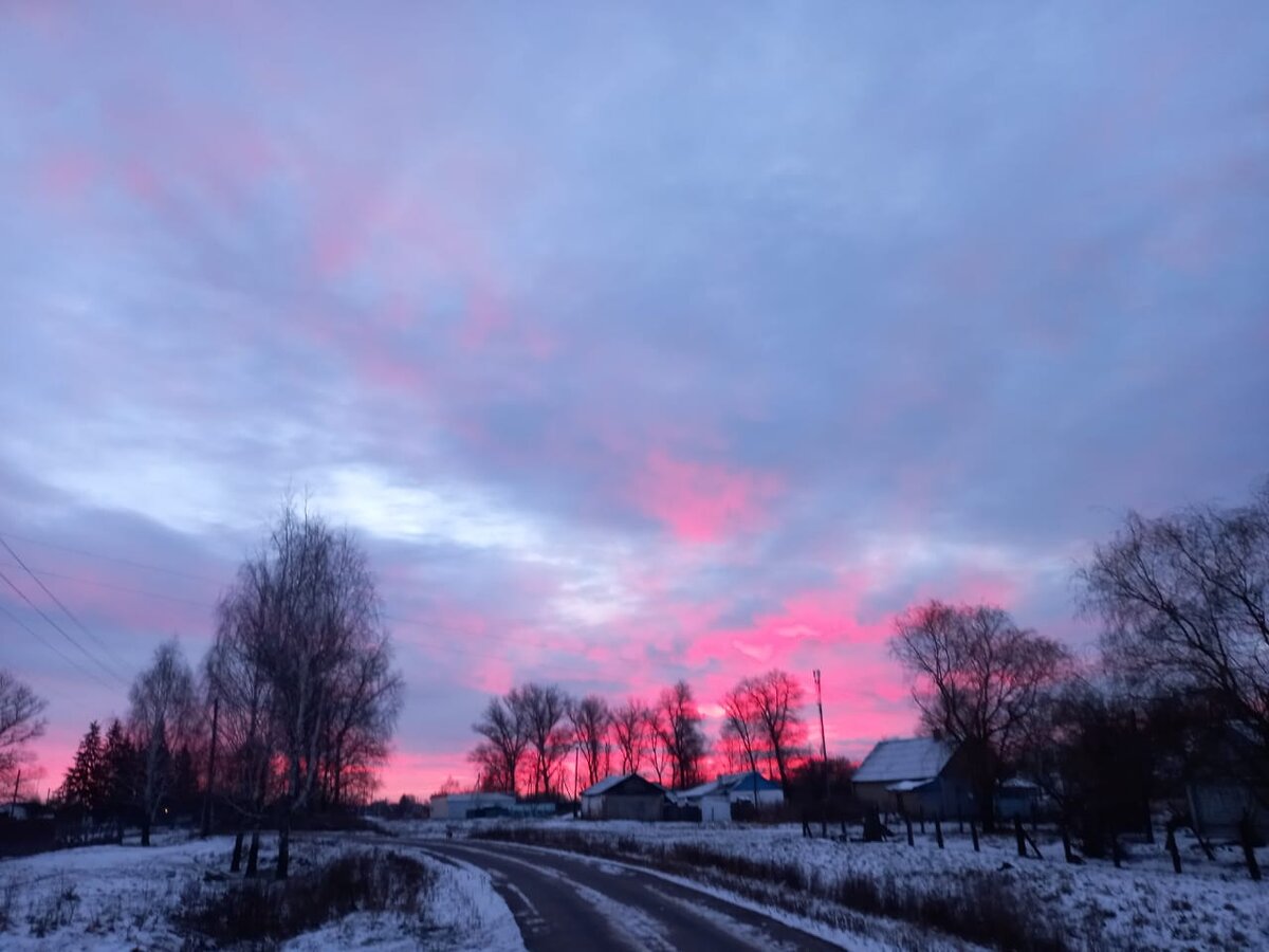 Вечернее село
