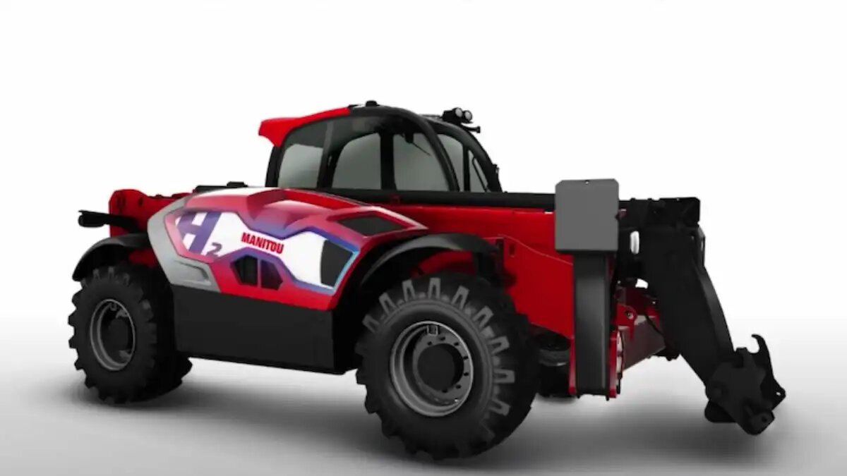 Фото: mechaman.nl Прототип нового водородного телескопического погрузчика Manitou MT1840 H2