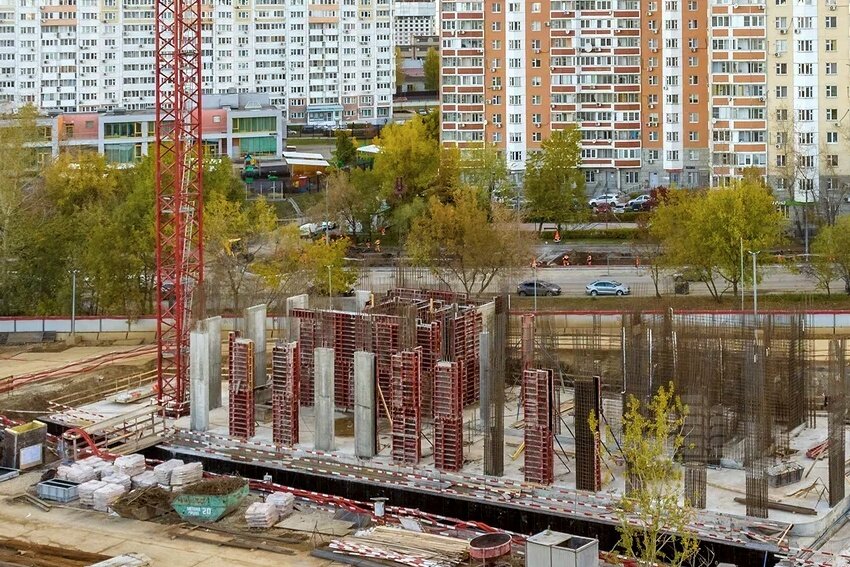 ЖК бизнес-класса «Level Мичуринский» – аэросъемка Новострой-М