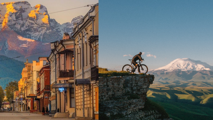 По горам на велосипеде