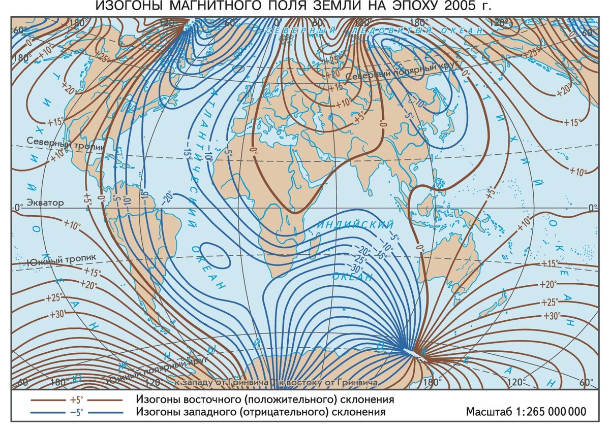 Магнитная карта земли