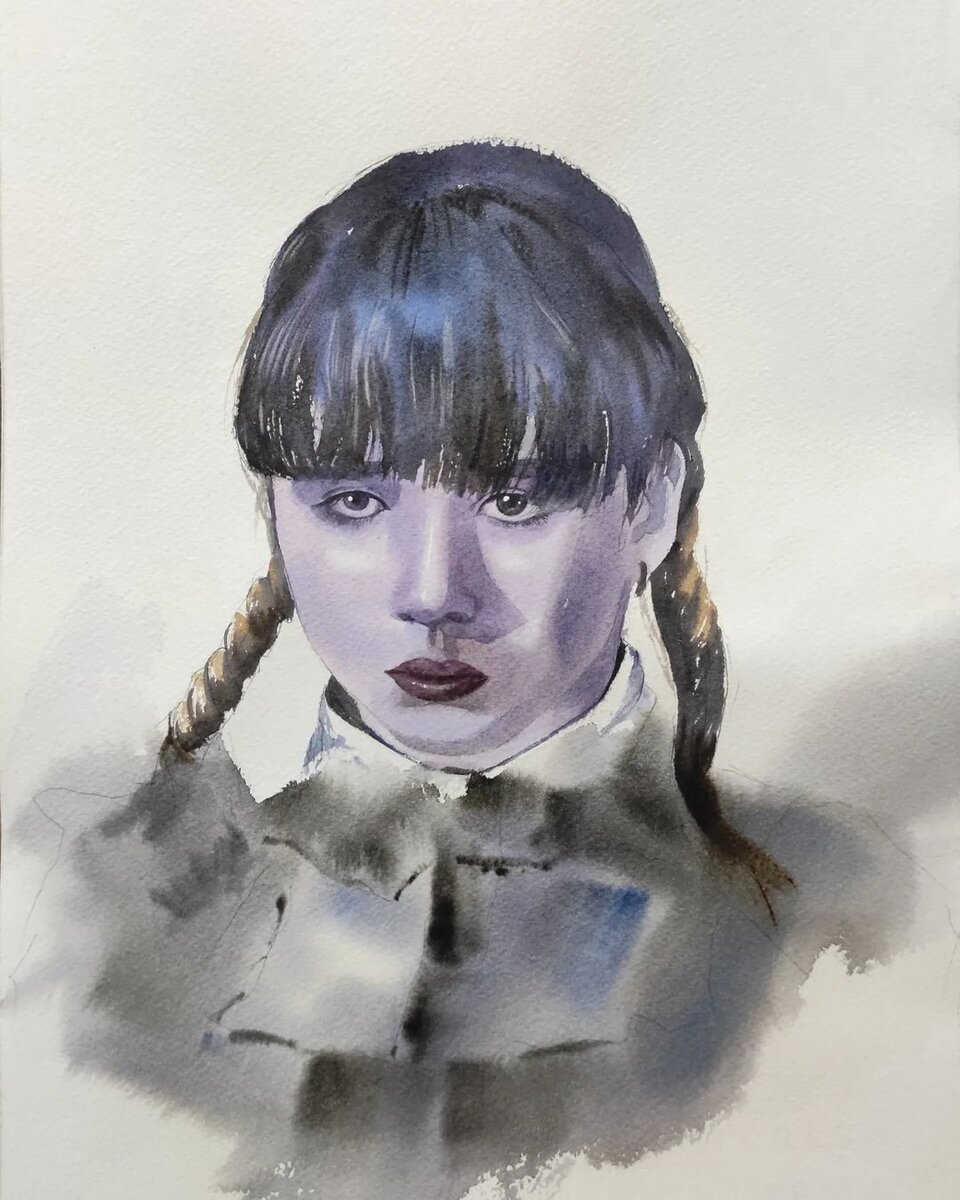 Камила Валиева в образе Унсдей из сериала "Wednesday"