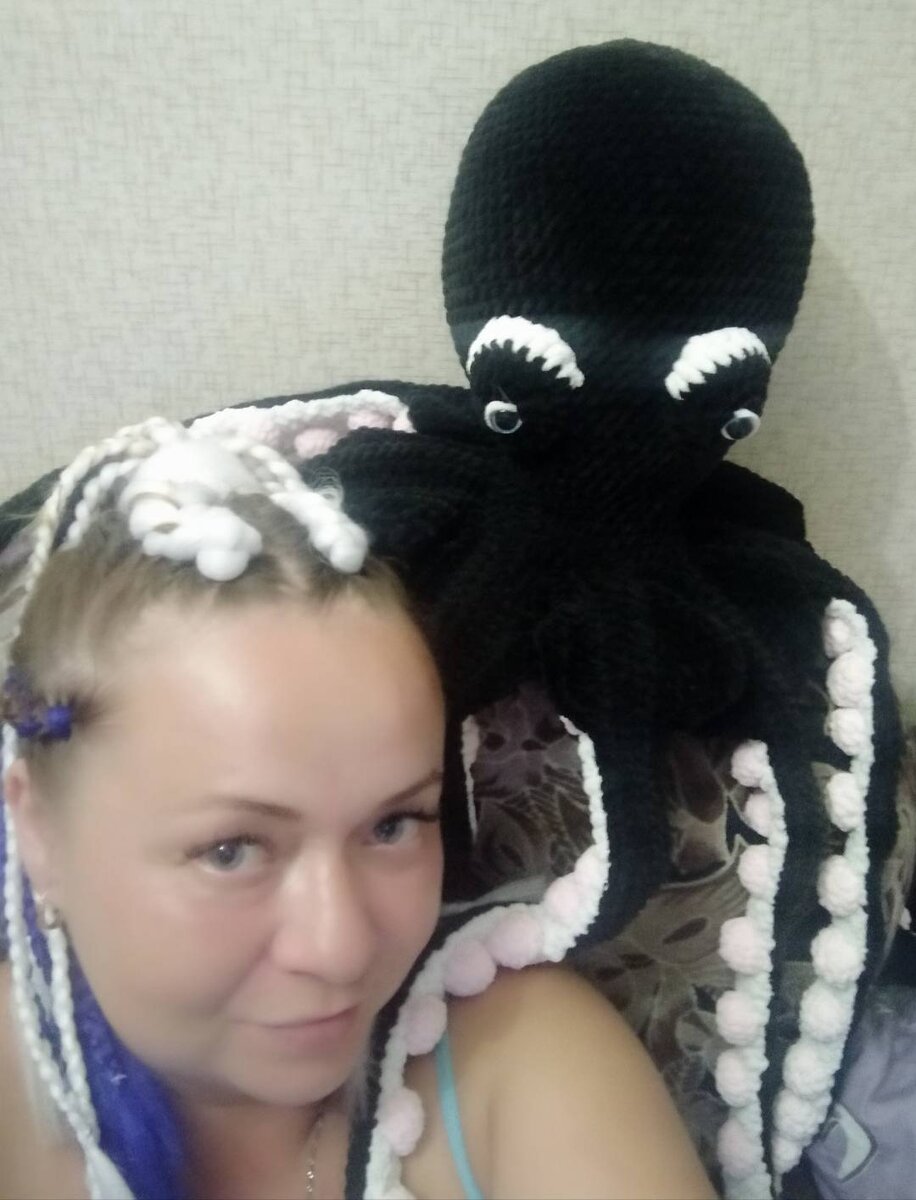 Схема осьминога крючком от автора Patchwork Moose.