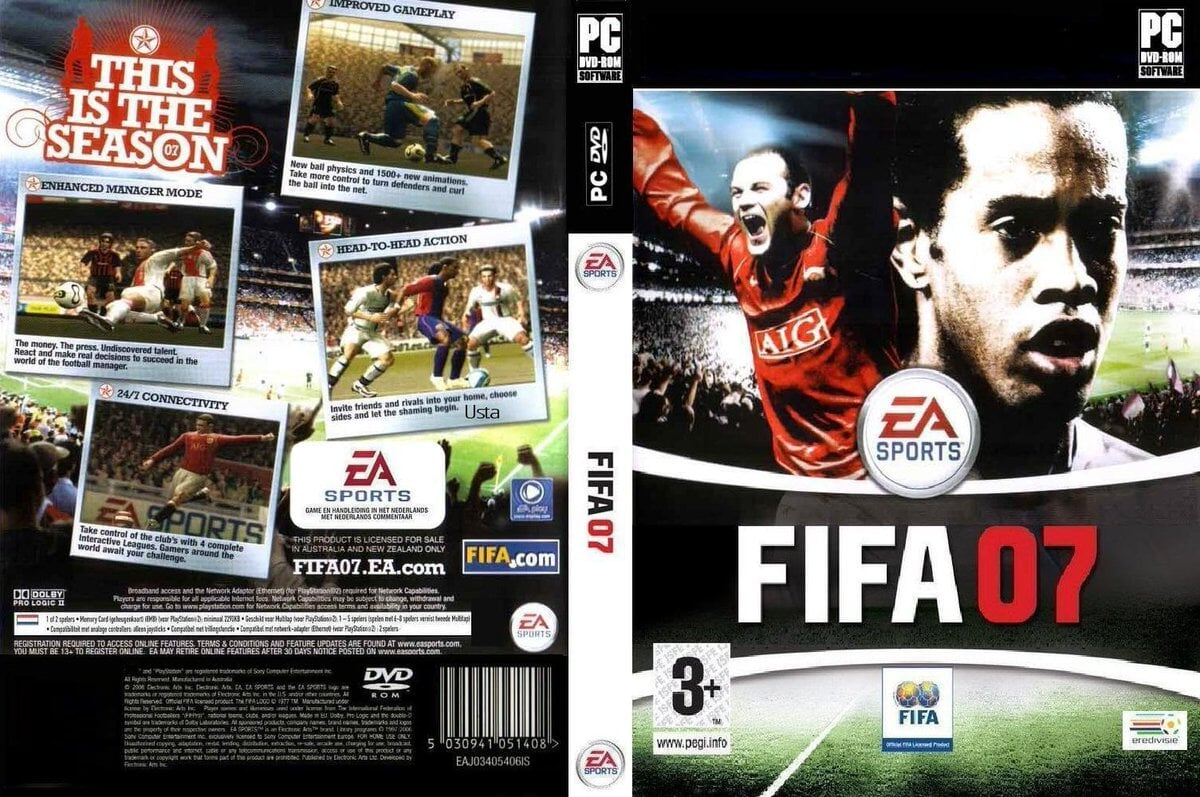 Fifa 2007 на компьютер. FIFA 2008 PC диск.