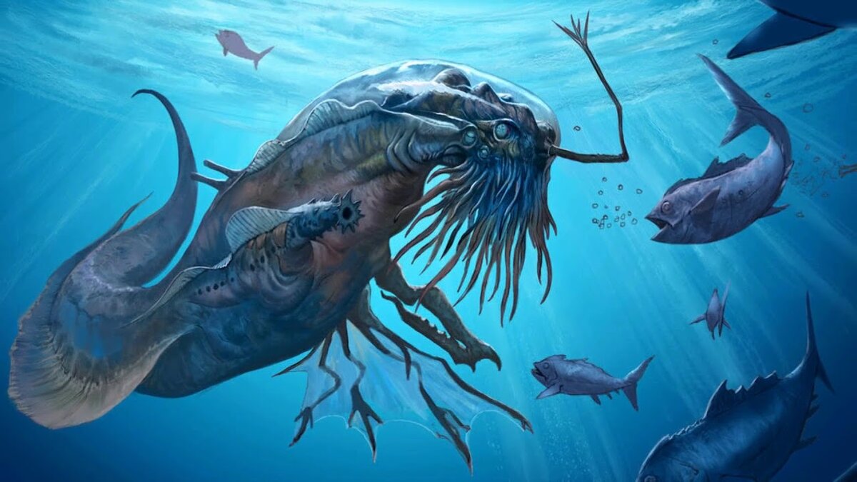 Такой себе представляют жизнь в водах Энцелада некоторые художники!