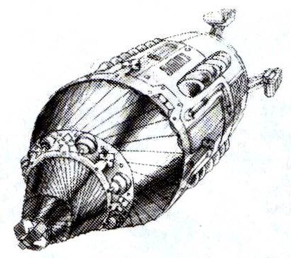 термит одной из первых модификаций. Вместо гусениц винтовые валы. 