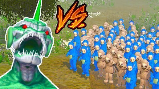 99 Слендипузиков Vs 1 Мега-телепузик ! - Slendytubbies 3