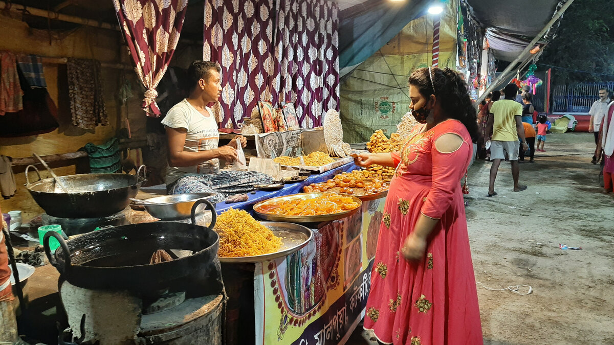 Индийская уличная еда.