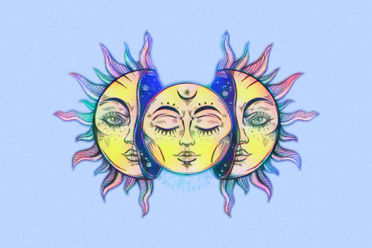 Соединение Солнца и Луны в одно целое