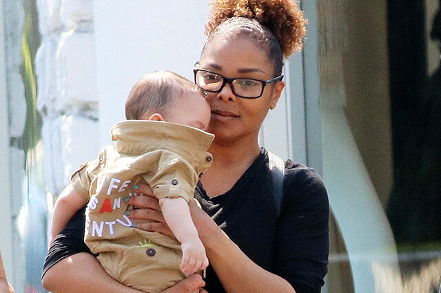 Джанет Джексон с сыном Иссу