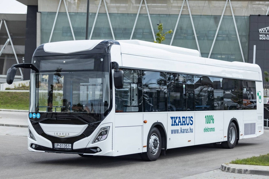 Two Ikarus 120e electric buses for Kaposvár (magyarbusz.info)
