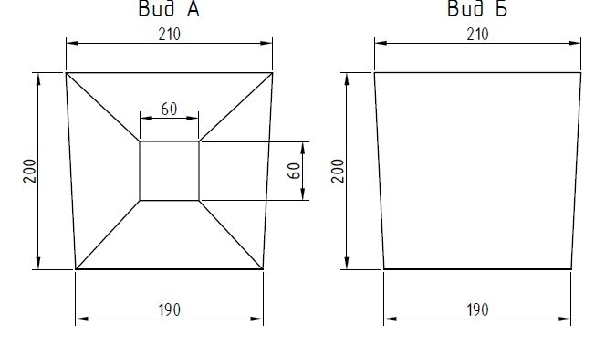 Сечения свай. Полностью аналогичны
