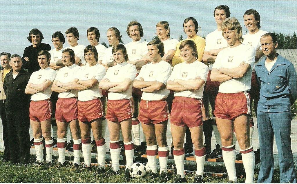 Фото сборной Польши по футболу, сделанное в середине 70-х годов