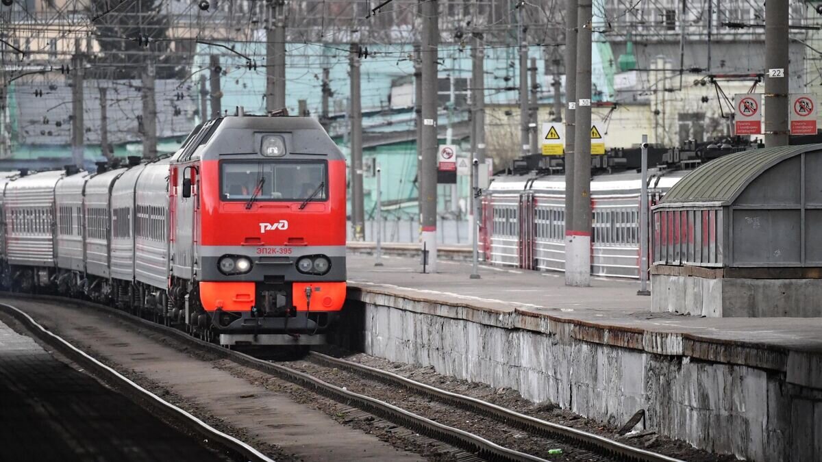    Пассажирский поезд© РИА Новости / Михаил Воскресенский