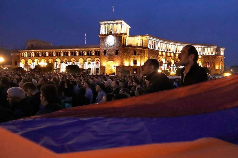 Массовые протесты 2018 года в Ереване - Фото: Артем Геодакян/ТАСС