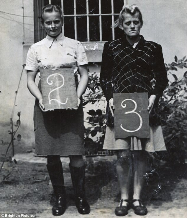 Ирма Грезе (слева) и Хильде Лобауэр (справа).