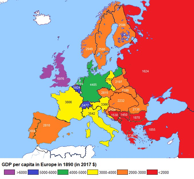 Карта ввп европы