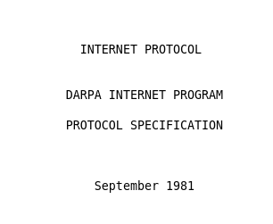 Рис. 1 - Протокол Интернета, вступивший в силу с 1981 г.