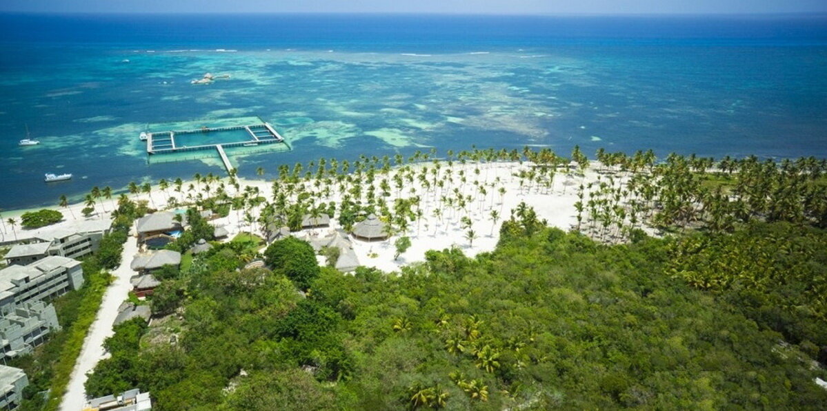 Панорама парка и зоны Dolphin Explorer