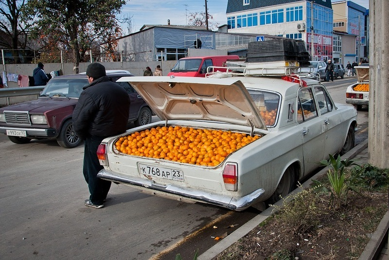 Волга с мандаринами