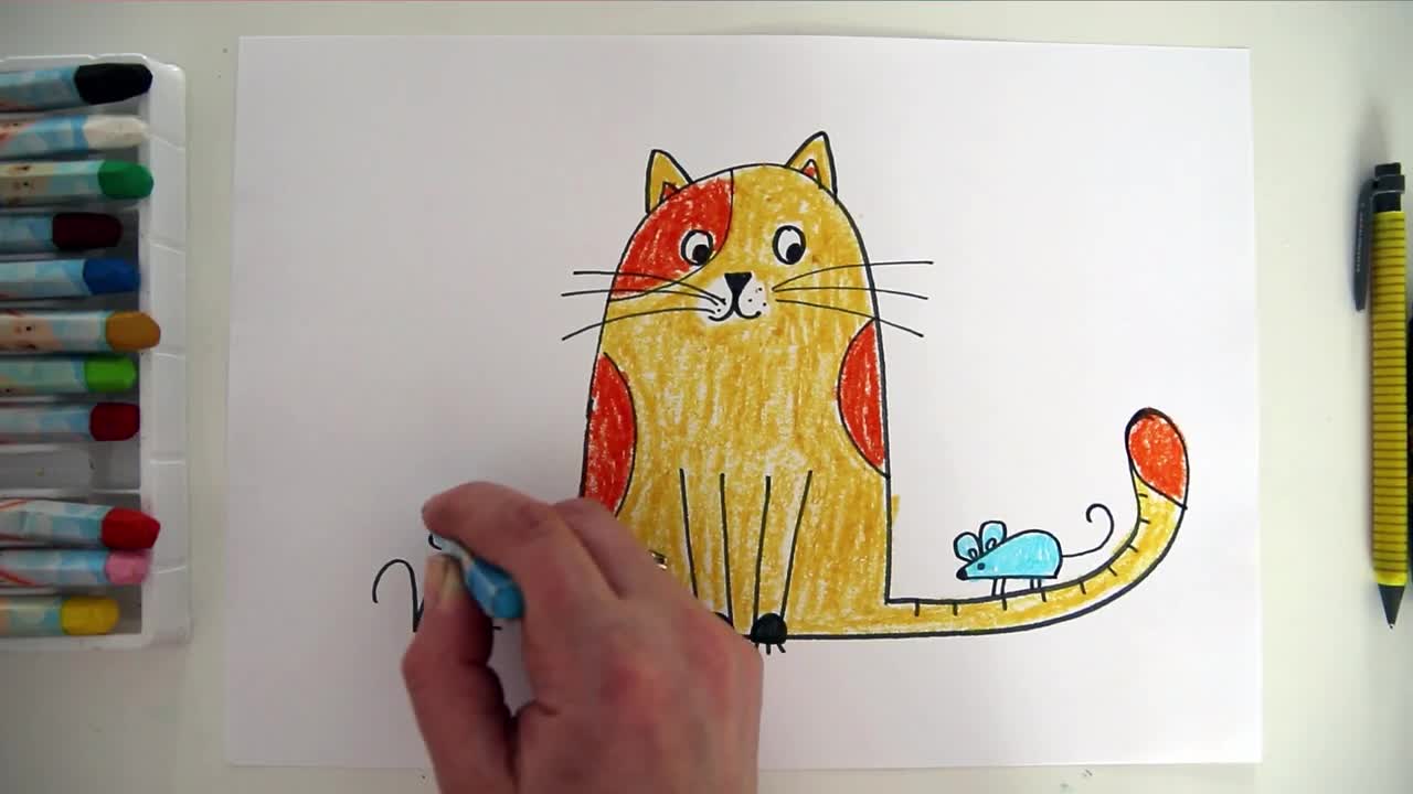 Рисуй и стирай. 3+ Играем в кошки-мышки Многоразовая раскраска \ Куликова Е.Н.
