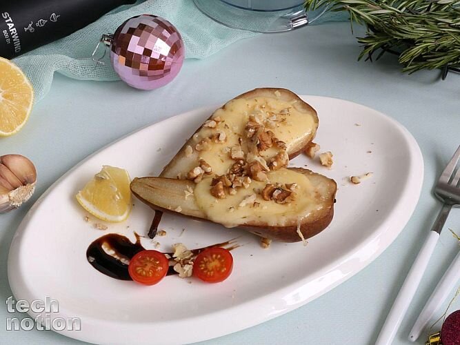 Груша, запеченная с креветками и сыром в духовке | Дачная кухня (webmaster-korolev.ru)