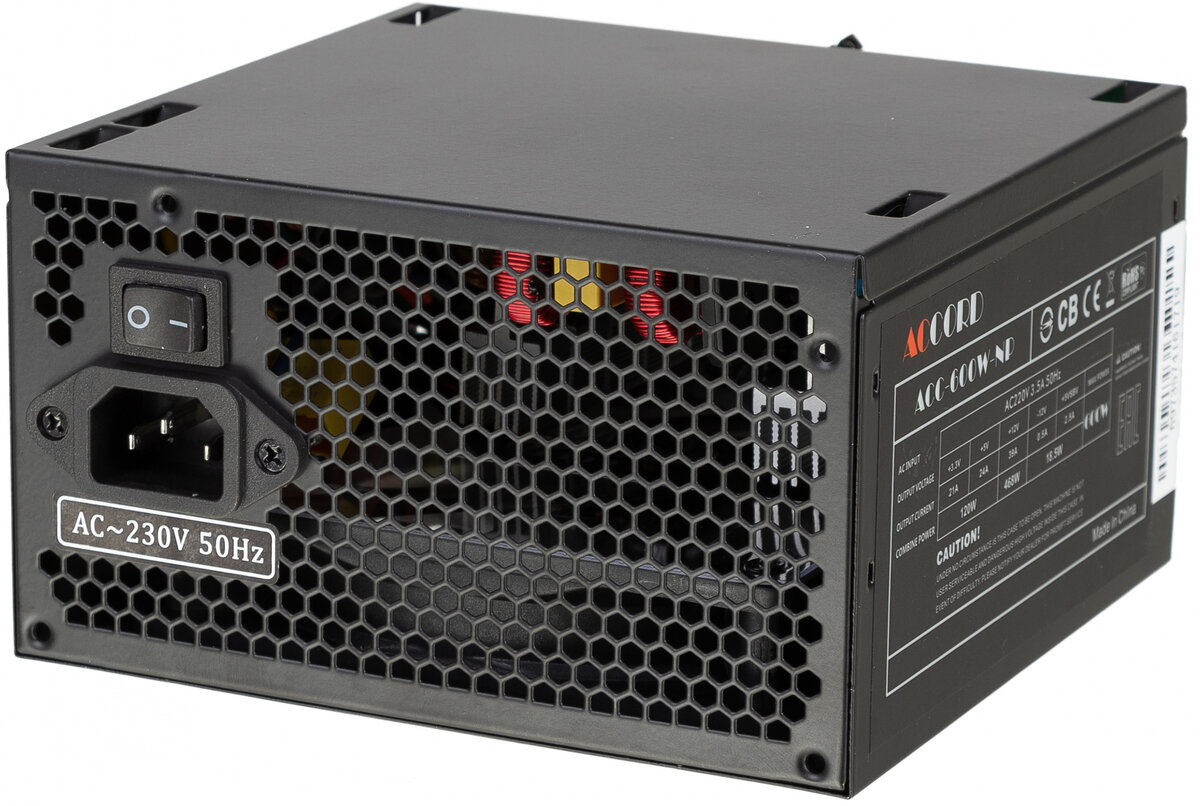 Блок питания Accord ATX 600W ACC-600W-NP