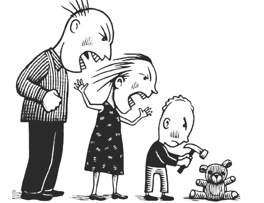 Эта картинка наглядно описывает, как появляется токсичность (агрессия, критика, недовольства)