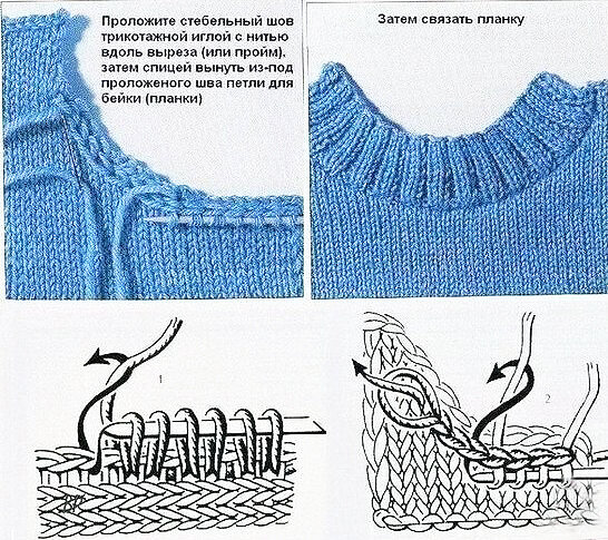 Top 10 обвязка горловины спицами ideas and inspiration