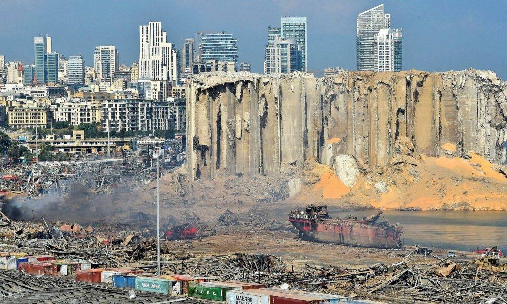 Большой катаклизм. Бейрут Лебанон. Порт Бейрута 2022.
