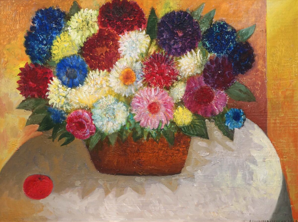  Алексеев Свинкин Александр Цветы в корзине 75х100 хм 2004 г #алексеев_свинкин_александр
#евгений_ройзман
#выбралдорогунесворачивай