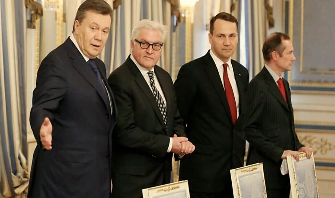 Янукович, Штайнмайер, Сикорский, Фурнье 