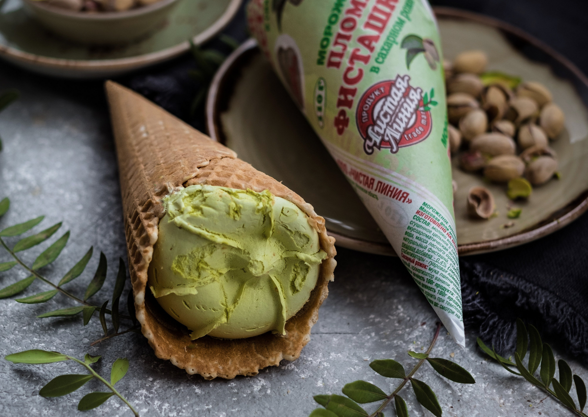 Фисташковый рожок «Чистая Линия» 