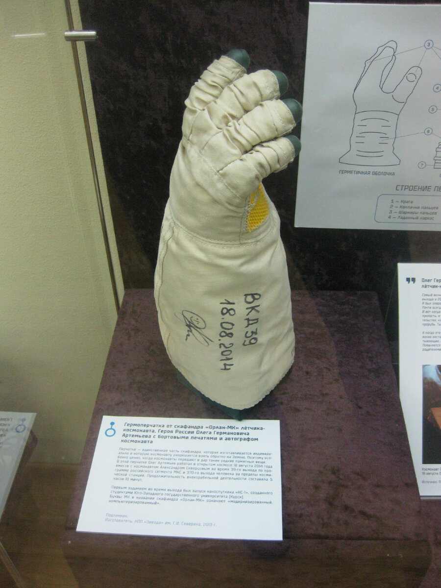 Перчатка от скафандра «Орлан-МК». Фото автора.