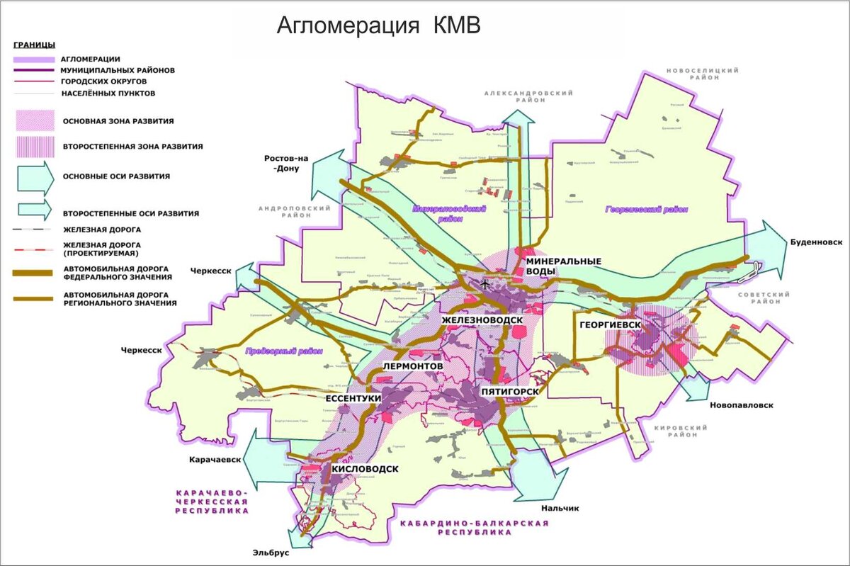 Туристическая карта кмв