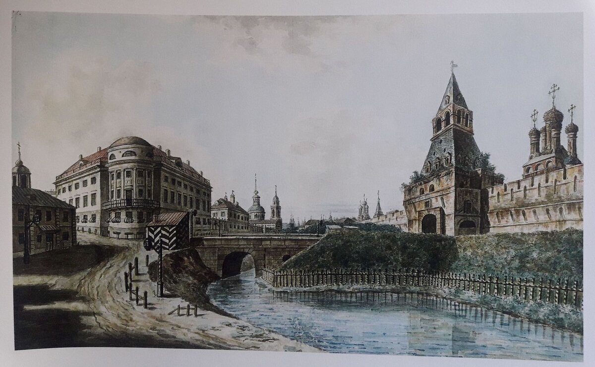 Алексеев и ученики, 1800-е. Бумага, тушь, акварель, перо, кисть, карандаш, железо-галловые чернила. 32х52,5 см. Public Domain