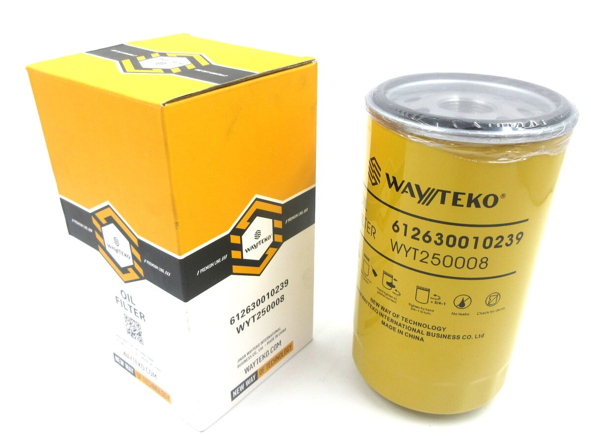 Фильтр масляный WP12 WAYTEKO PREMIUM LINE 612630010239. Фото производителя