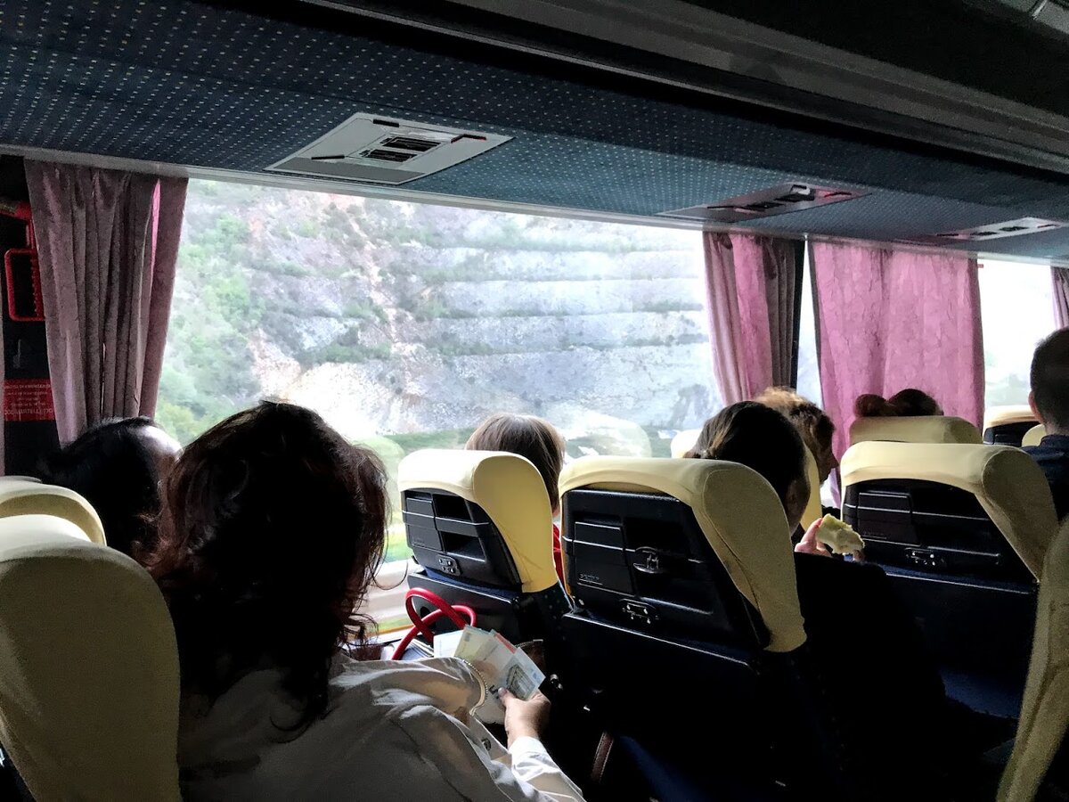 Салон автобуса в одной из моих поездок.