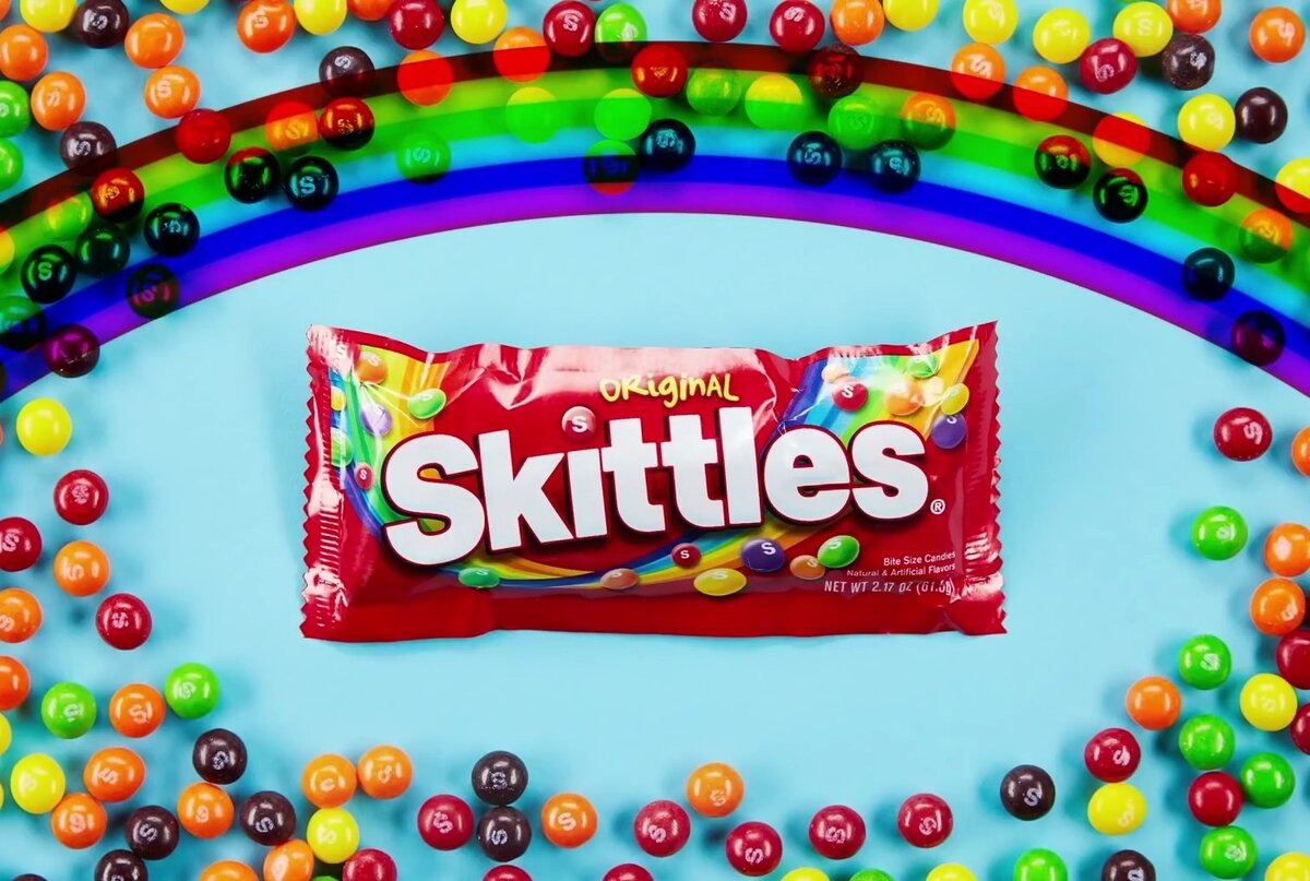 Гравитационный дисплей для skittles