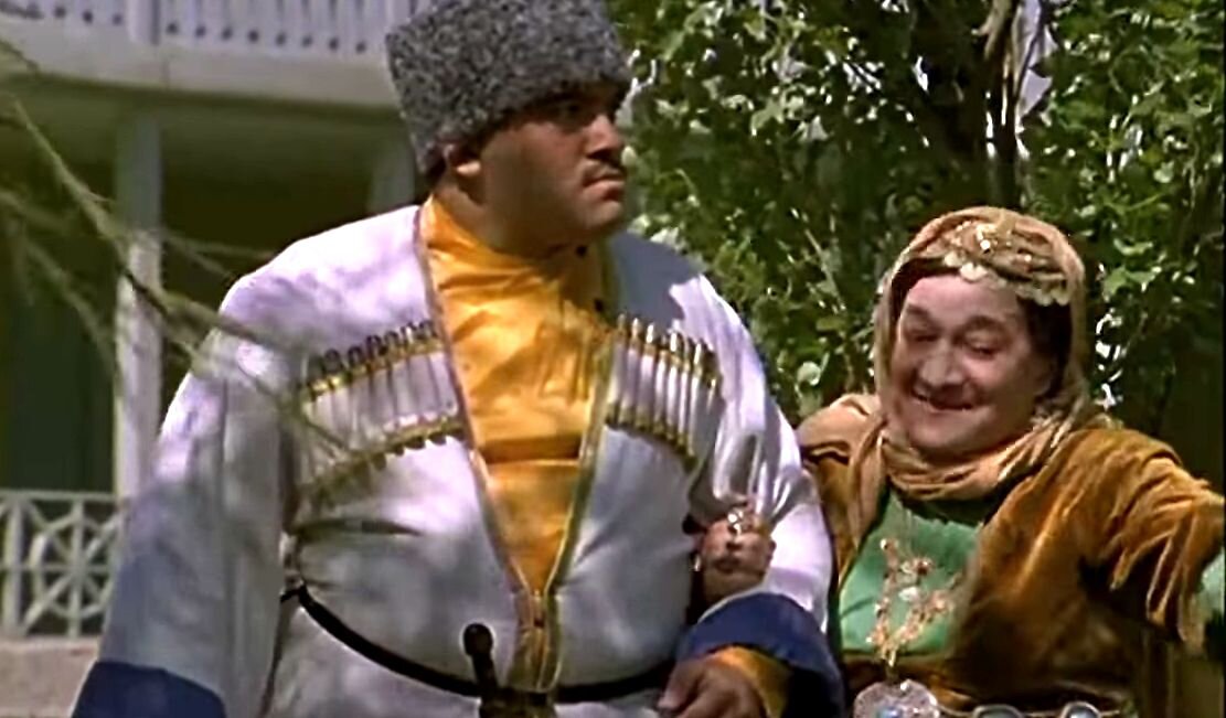 Кадр из кинофильма "Не бойся, я с тобой!", 1981 г., режиссер Юлий Гусман, сценаристы Юлий Дунский, Валерий Фрид, композитор Полад Бюль-Бюль-оглы (скриншот) 