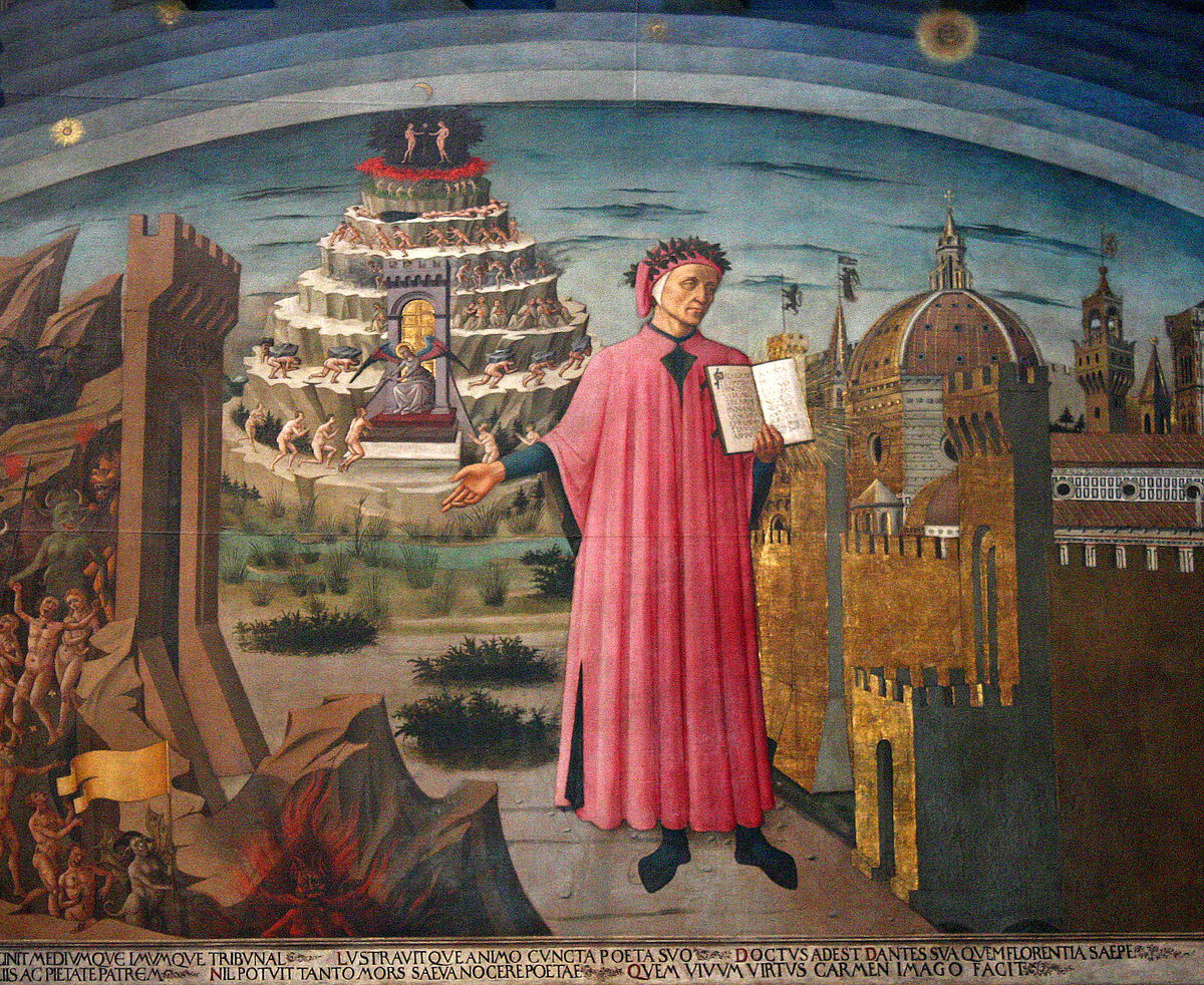 "Domenico di Michelino, Dante's Divine Comedy"by f_snarfel is licensed under CC BY-NC 2.0