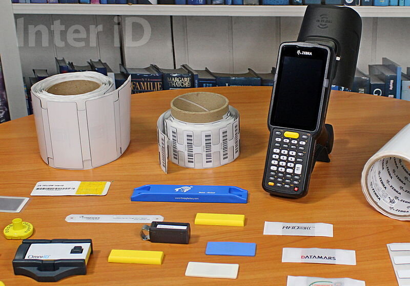 RFID-терминал сбора данных Zebra MC3390R и различные метки