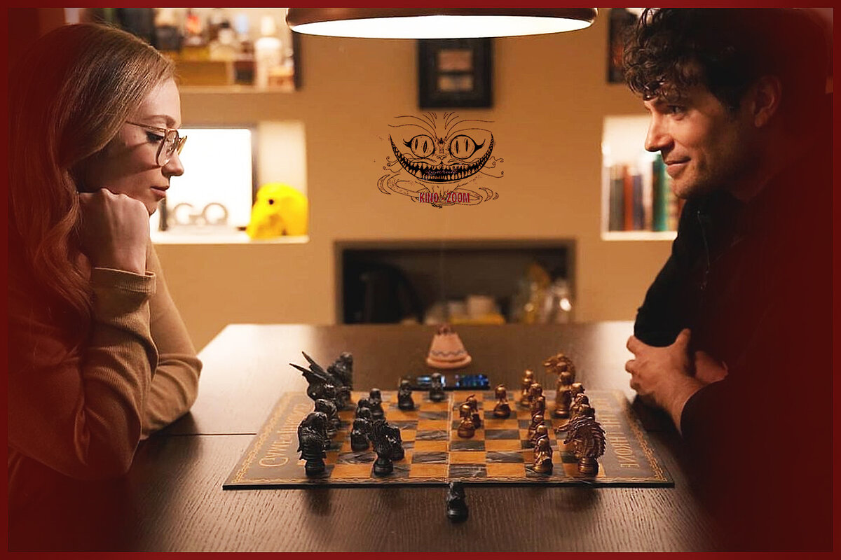 пара Кавилл - Вискузо играет в шахматы (кстати, Натали выиграла)